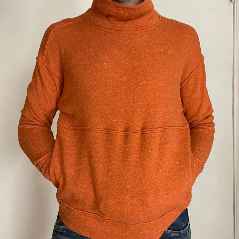 Merrell Dianthus Sweatshirt Women's Sz M Mock Neck Cozy Pockets Pullover